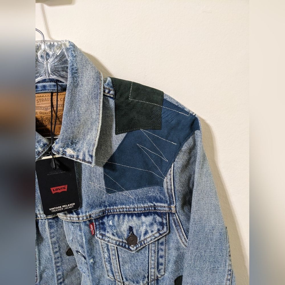 Levi's Premium Vintage Relaxed Fit Trucker Jacket size‎ smalll - Picture 10 of 13